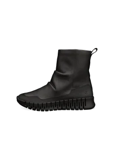 ECCO® Gruuv bottes mi-hautes en cuir pour femme - Noir - O