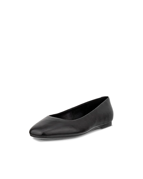ECCO® Margot Dames leren ballerina - Zwart - M