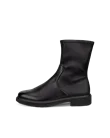 Women's ECCO® Metropole Amsterdam Leather Mid-Cut Boot - Black - O