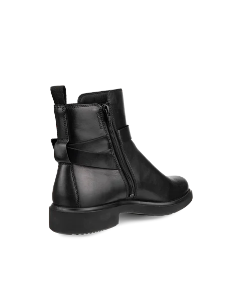 ECCO® Metropole Amsterdam bottes de pluie en cuir pour femme - Noir - B