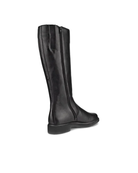 Women's ECCO® Metropole Amsterdam Leather High-Cut Boot - Black - B