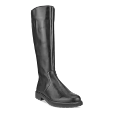 Women's ECCO® Metropole Amsterdam Leather High-Cut Boot - Black - Main