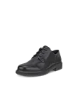 Women's ECCO® Metropole Amsterdam Leather Derby Shoe - Black - M