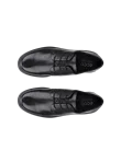 Women's ECCO® Metropole Amsterdam Leather Derby Shoe - Black - Top_Left_Pair