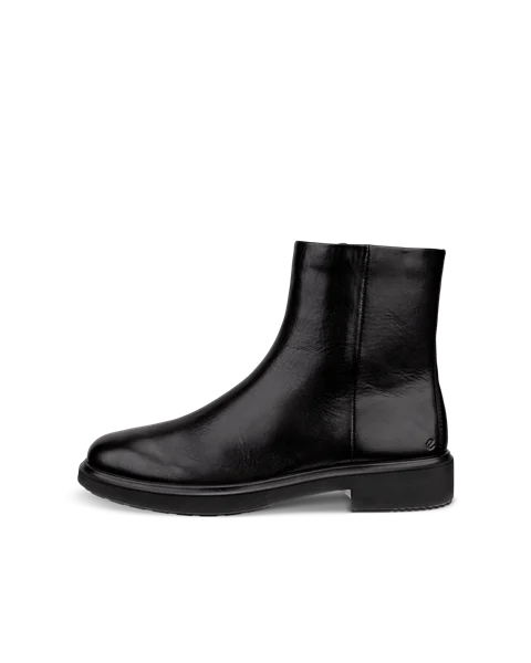 Women's ECCO® Metropole Amsterdam Leather Ankle Boot - Black - O