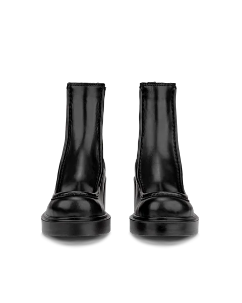 Women's ECCO® Metropole Seoul Leather Chelsea Boot - Black - Front_Pair