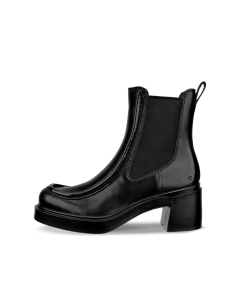 Women's ECCO® Metropole Seoul Leather Chelsea Boot - Black - O