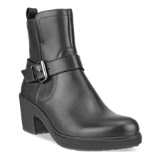 Women's ECCO® Metropole Zurich Leather Waterproof Boot - Black - Main