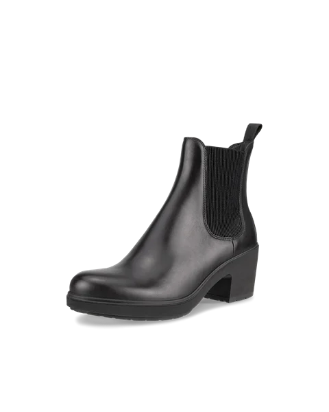 Women's ECCO® Metropole Zurich Leather Chelsea Boot - Black - M