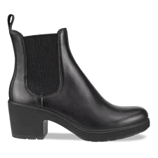 Women's ECCO® Metropole Zurich Leather Chelsea Boot - Black - Outside
