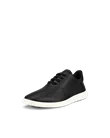 Damskie skórzane buty sznurowane ECCO® Minimalist - Czarny - M