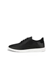 Ženski usnjeni čevlji na vezalke ECCO® Minimalist - črna - O