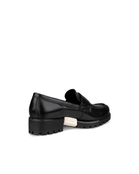 Women's ECCO® Modtray Leather Loafer - Black - B