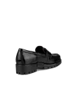 Damskie skórzane loafery ECCO® Modtray - Czarny - B