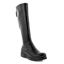 Women's ECCO Modtray Leather High-Cut Boot - Black - Main