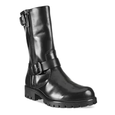Women's ECCO® Modtray Leather High-Cut Boot - Black - Main