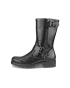 Women's ECCO® Modtray Leather High-Cut Boot - Black - O