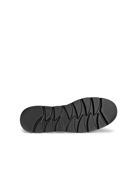 Damskie skórzane sznurowane buty ECCO® Nouvelle - Czarny - S