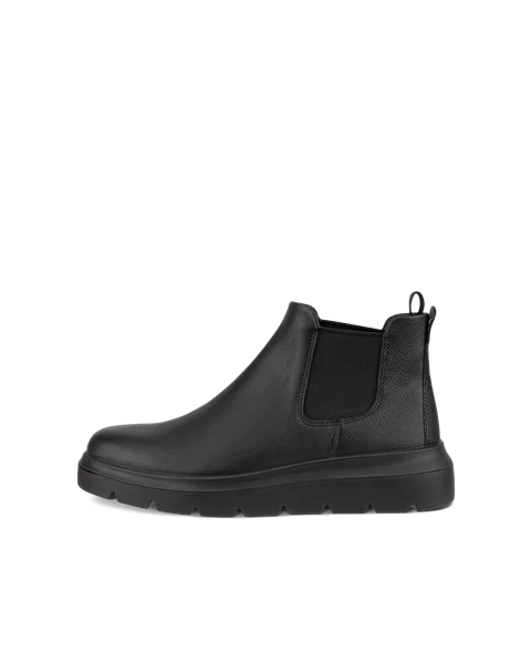 Women's ECCO® Nouvelle Leather Low Chelsea Boot - Black - O