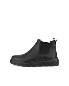 Women's ECCO® Nouvelle Leather Low Chelsea Boot - Black - O