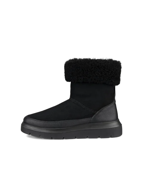 Women's ECCO® Nouvelle Suede Winter Boot - Black - O