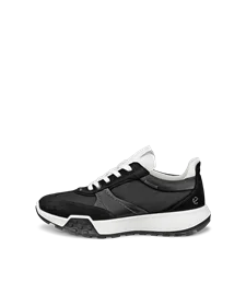 ECCO® Retro Sneaker baskets en cuir pour femme - Noir - O