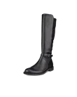 Women's ECCO® Sartorelle 25 Leather High-Cut Boot - Black - M
