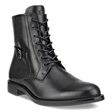 ECCO® Sartorelle 25 Damen Halbhoher Schnürstiefel aus Leder - Schwarz - Main