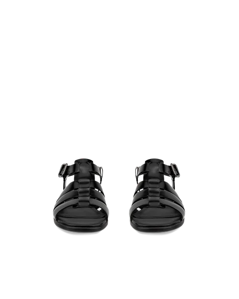 Women's ECCO® Sculpted Alba 25 Leather Heeled Sandal - Black - Front_Pair