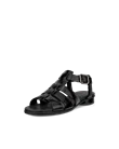 Women's ECCO® Sculpted Alba 25 Leather Heeled Sandal - Black - M
