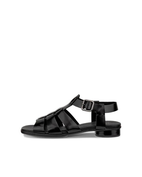 Women's ECCO® Sculpted Alba 25 Leather Heeled Sandal - Black - O