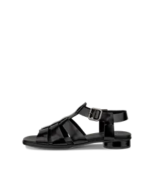 Women's ECCO® Sculpted Alba 25 Leather Heeled Sandal - Black - O