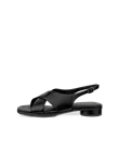 Women's ECCO® Sculpted Alba 25 Leather Heeled Sandal - Black - O