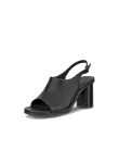Women's ECCO® Sculpted Alba 65 Leather Heeled Sandal - Black - M
