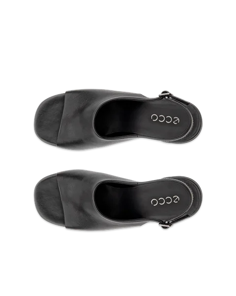 Women's ECCO® Sculpted Alba 65 Leather Heeled Sandal - Black - Top_Left_Pair