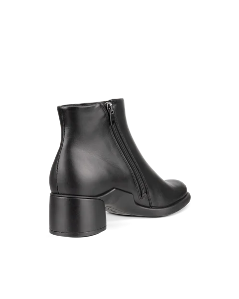 Damskie skórzane buty za kostkę ECCO® Sculpted Lx 35 - Czarny - B