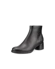 Damskie skórzane buty za kostkę ECCO® Sculpted Lx 35 - Czarny - M