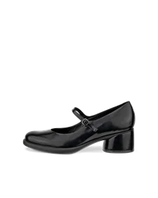 Women's ECCO® Sculpted LX 35 Leather Block-Heeled Pump - Black - O