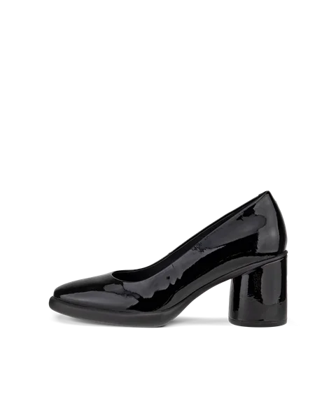 Women's ECCO® Sculpted Lx 55 Leather Block-Heeled Pump - Black - O