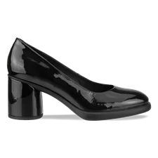 Women's ECCO® Sculpted Lx 55 Leather Block-Heeled Pump - Black - Outside