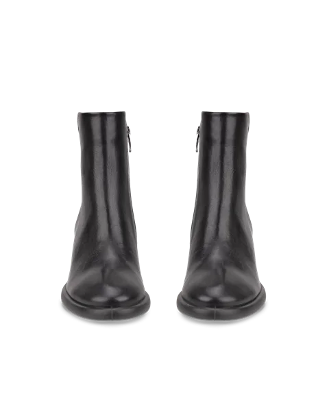 Women's ECCO® Sculpted LX 55 Leather Mid-Cut Boot - Black - Front_Pair