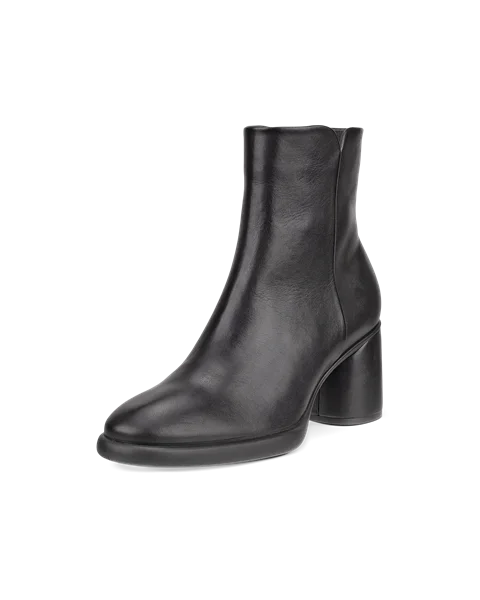 Women's ECCO® Sculpted LX 55 Leather Mid-Cut Boot - Black - M