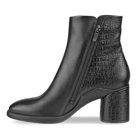 Women's ECCO® Sculpted Lx 55 Leather Mid-Cut Boot - Black - Inside