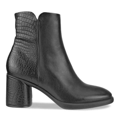 ECCO® Sculpted Lx 55 mellemhøj støvle i læder til damer - Sort - Outside