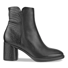 Women's ECCO® Sculpted Lx 55 Leather Mid-Cut Boot - Black - Outside