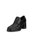 ECCO® Sculpted LX 55 ādas mokasīnveida apavi ar klučveida papēdi sievietēm - Melns - M