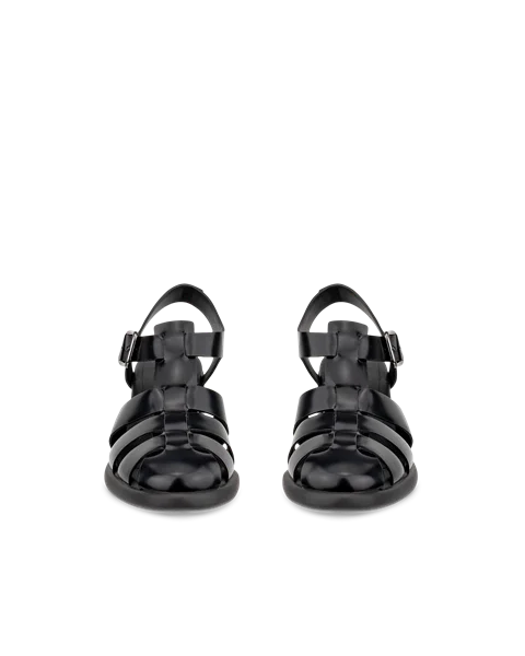ECCO® Sculpted LX 55 damesko i læder med blokhæl til damer - Sort - Front_Pair