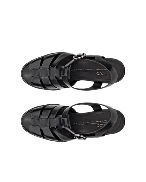 ECCO® Sculpted LX 55 damesko i læder med blokhæl til damer - Sort - Top_Left_Pair