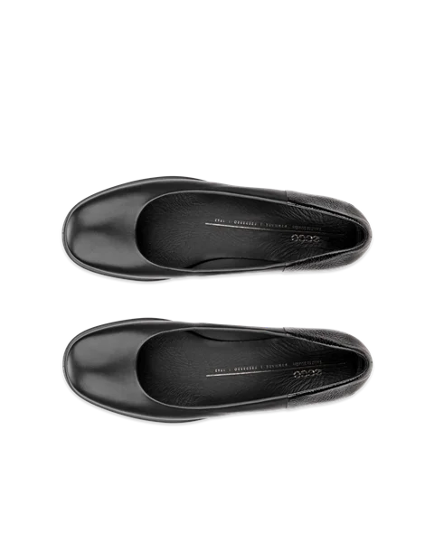 ECCO® Sculpted LX ballerines en cuir pour femme - Noir - Top_Left_Pair