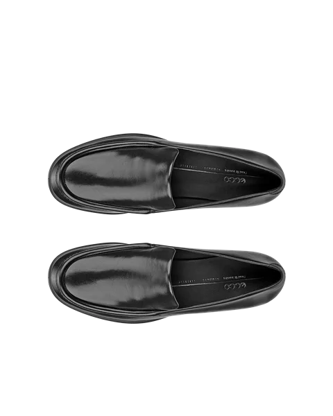 ECCO® Sculpted LX odiniai mokasinai moterims - Juodas - Top_Left_Pair